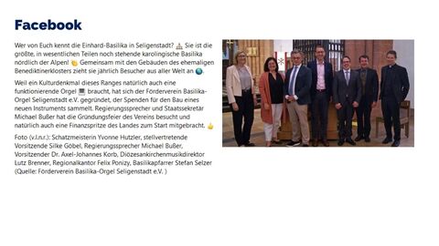 Facebook-Post vom 17. Mai 2022