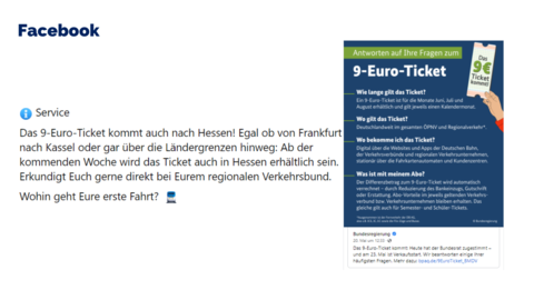 Facebook-Post vom 20. Mai 2022