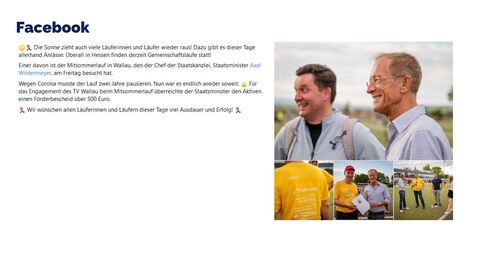 Facebook Post vom 13.06.2022