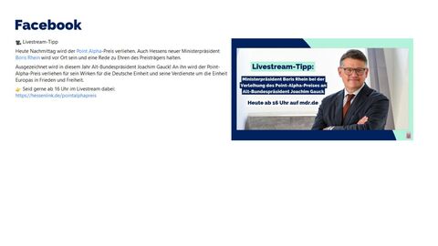 Facebook-Post vom 16.06.2022