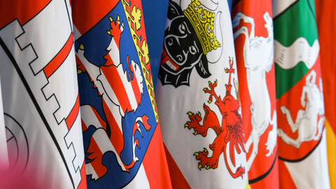 Einige Flaggen der Länder