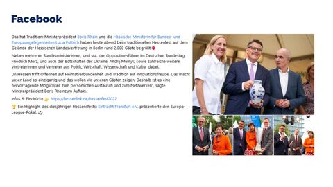 Facebook-Post vom 06.07.2022