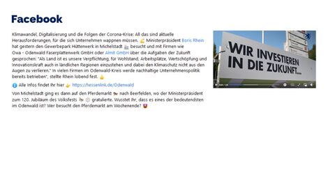 Facebook-Post vom 09.07.2022