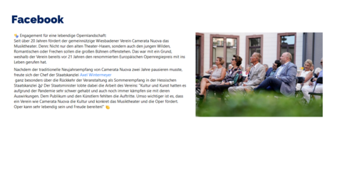 Facebook-Post vom 16. August 2022