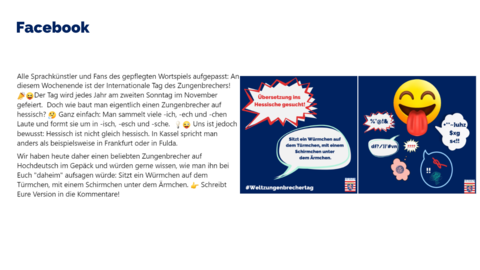 Facebook-Post von Samstag, 12. November 2022 um 10:15 Facebook-Post von Samstag, 12. November 2022 um 10:15
