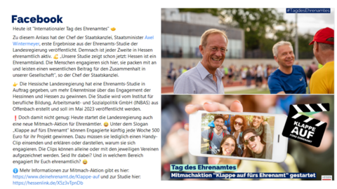 Facebook-Post von Montag, 5. Dezember 2022 um 14:40