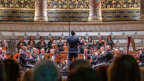 Orchester beim Adventskonzert