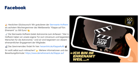 Facebook Post von Samstag, 8. April 2023 um 16:01