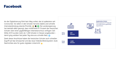 Facebook Post vom 14.04.2023