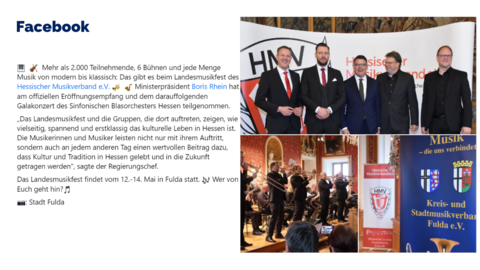 Facebook-Post vom 13.05.2023