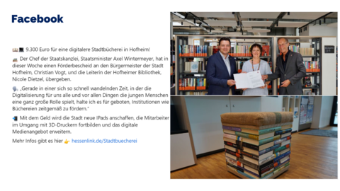 Facebook-Post vom 21. Juni 2023