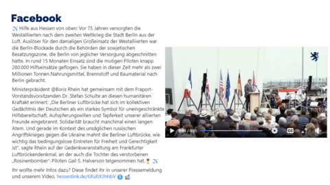 Facebook-Post vom 21. Juni 2023
