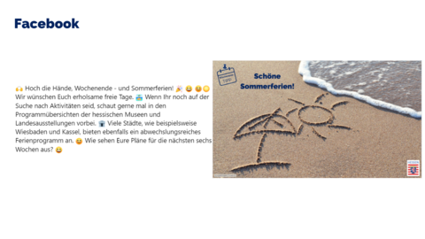 Facebook-Post vom 21. Juli 2023