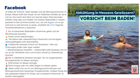 Facebook-Post vom 22. Juli 2023