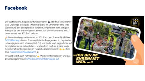 Facebook-Post vom 23. Juli 2023