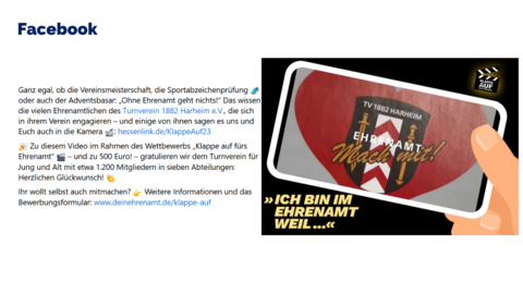 Facebook-Post vom 6.August 2023