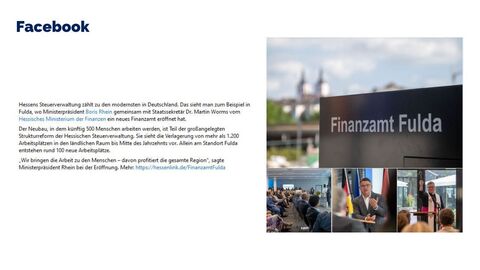 Facebook-Post vom 26. August 2023