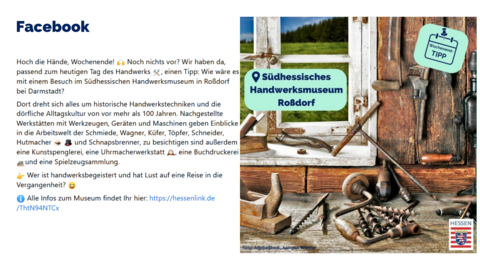 Facebook-Post vom 16. September 2023