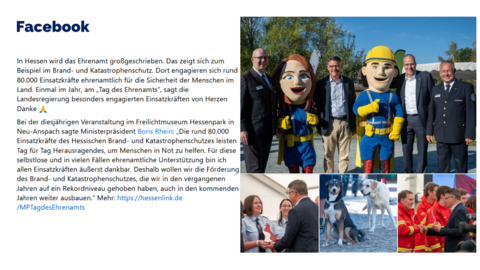 Facebook-Post vom 18. September 2023