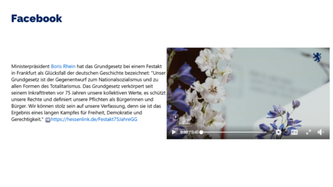 Facebook-Post von Montag, 13. Mai 2024 um 14:24