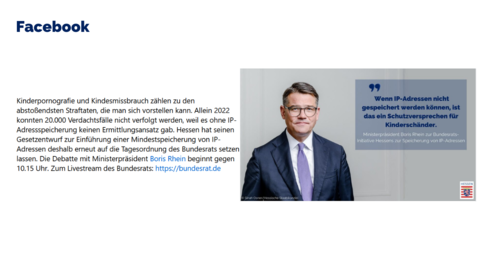 Facebook-Post von Freitag, 17. Mai 2024 um 08:00