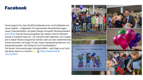 Facebook-Post vom 27. August 2024