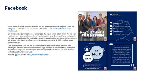 Facebook Post vom 21. Januar 2025