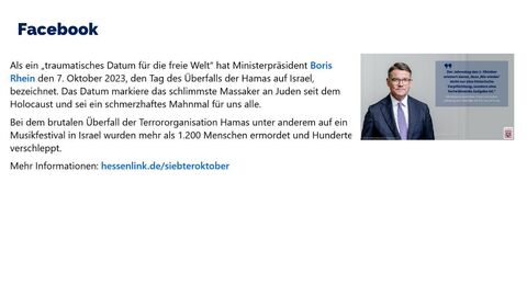 Facebook-Post vom 7. Oktober 2024