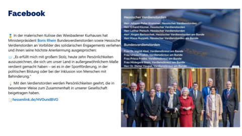 Facebook Post vom 14. November 2024