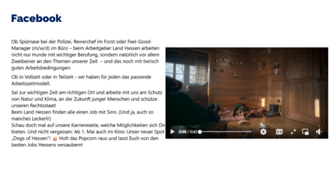 Facebook-Post vom 28. April 2025