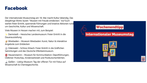 Facebook-Post vom 16. Mai 2025