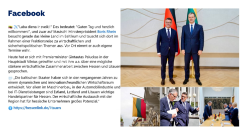 Facebook Post vom 21. Mai 2025