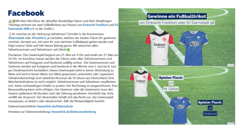 Facebook Post vom 25. Mai 2025