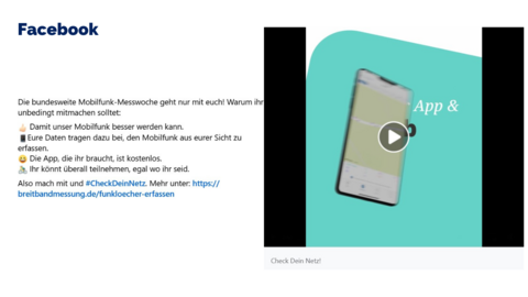 Facebook Post vom 27. Mai 2025