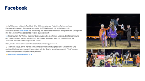 Facebook-Post vom 23. Dezember 2024