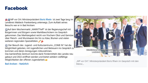 Facebook-Post vom 27. August 2025