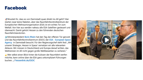 Facebook-Post vom 13. September 2025