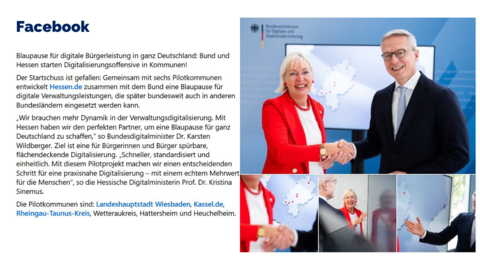 Facebook-Post vom 19. September 2025