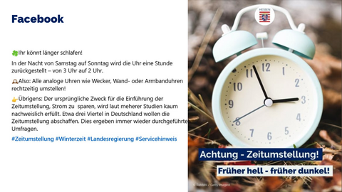 Facebook Post vom 25.10.25
