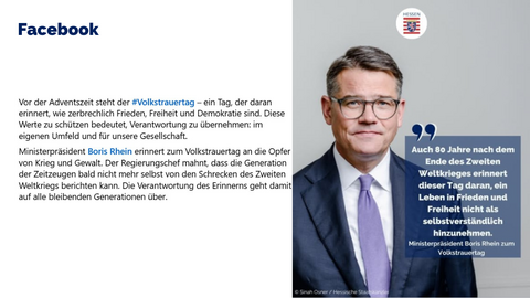 Facebook Post vom 16. November 2025