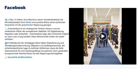 Facebook Post vom 28. November 2025