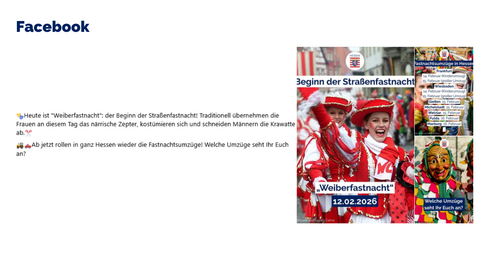 Facebook-Post vom 12. Februar 2026