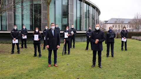 Indienststellung Wachpolizei