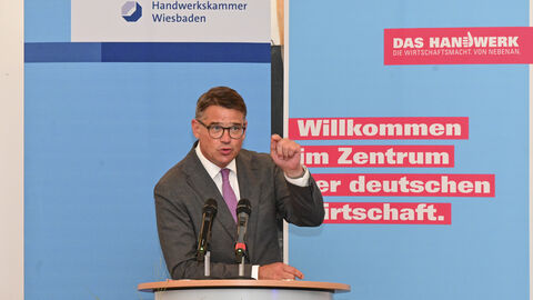Ministerpräsident Boris Rhein beim Jahresempfang der Handwerkskammer